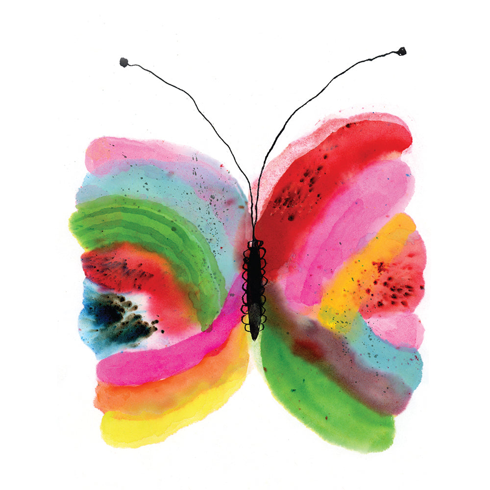 Butterfly rainbow print