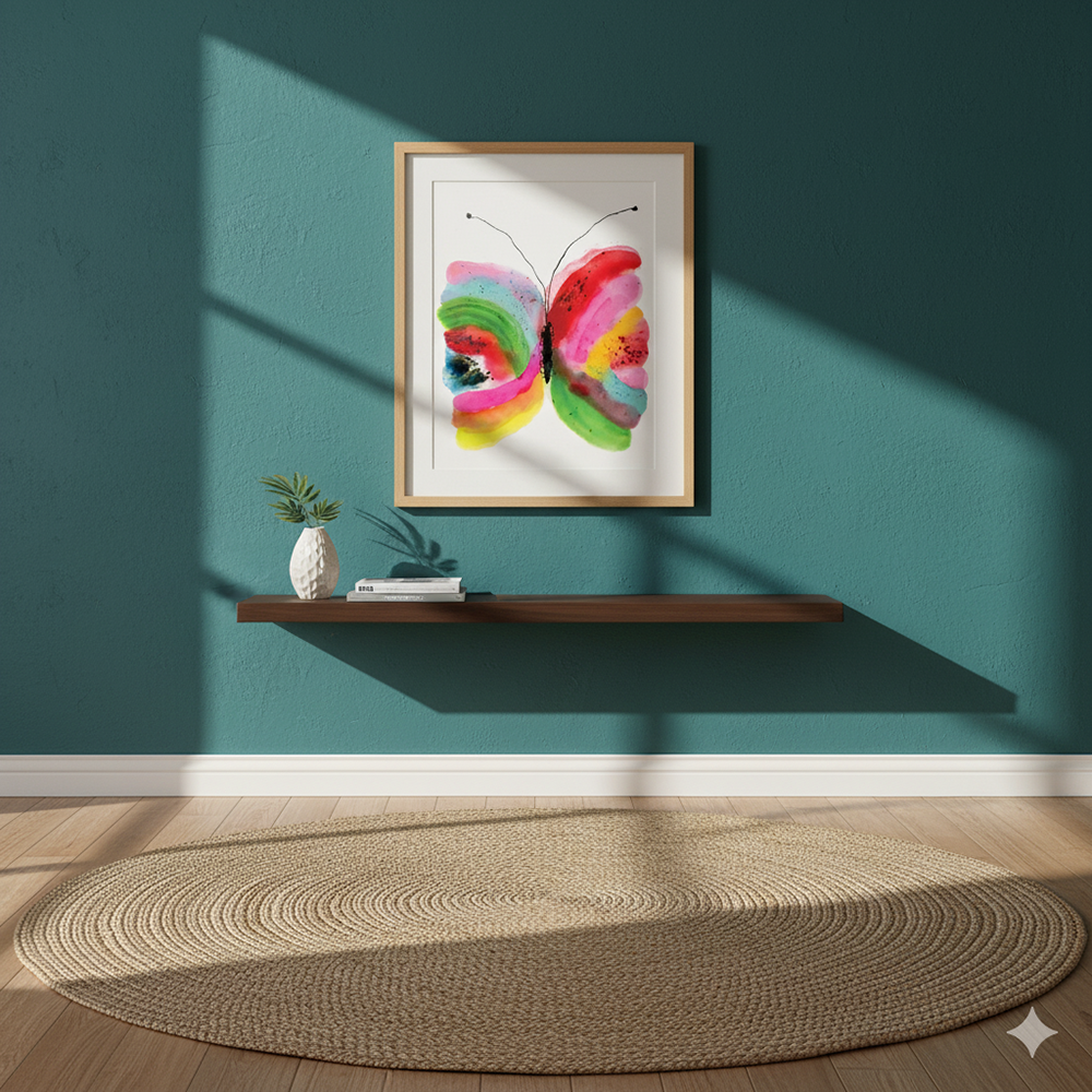 Butterfly rainbow print
