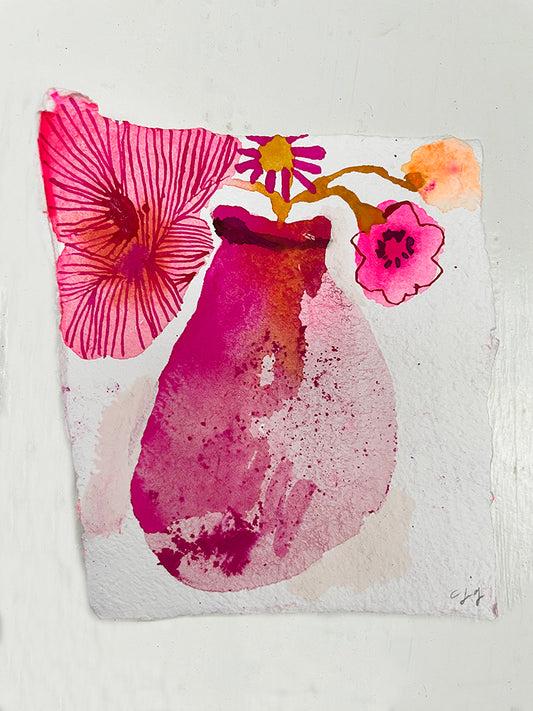 PINK VASES SERIES 2 ORIGINAL SET