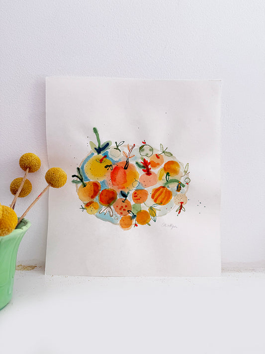 CLEMENTINES ON A PLATE ORIGINAL