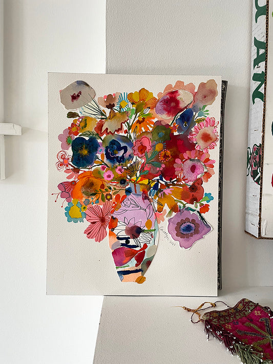 FLOWER COLLAGE #2 ORIGINAL