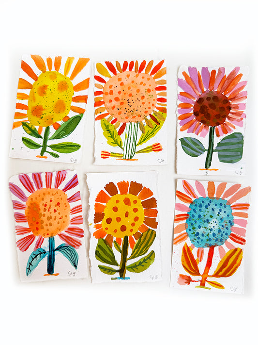 MINI SUNFLOWER SET #2 ORIGINALS