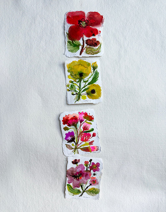 BOTANICAL MINI's set of 4 ORIGINALS