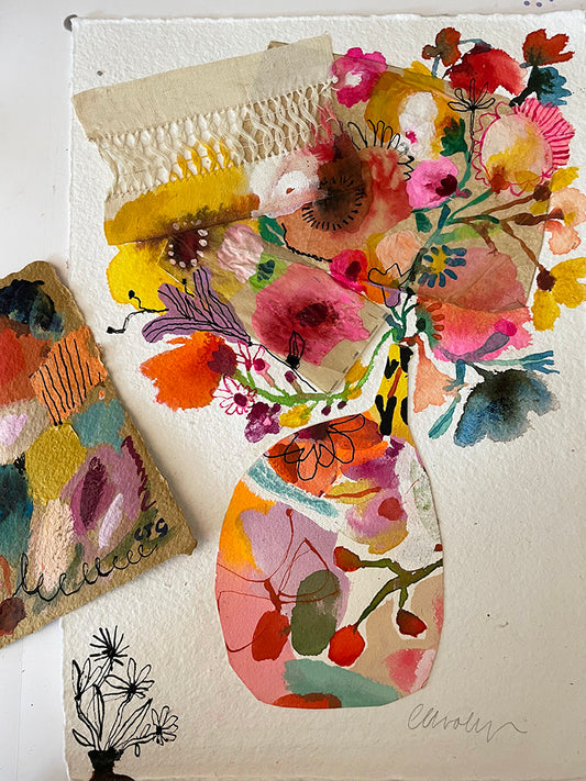 DRAWN THREAD COLLAGE ORIGINAL