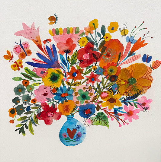 LITTLE BLUE VASE ORIGINAL
