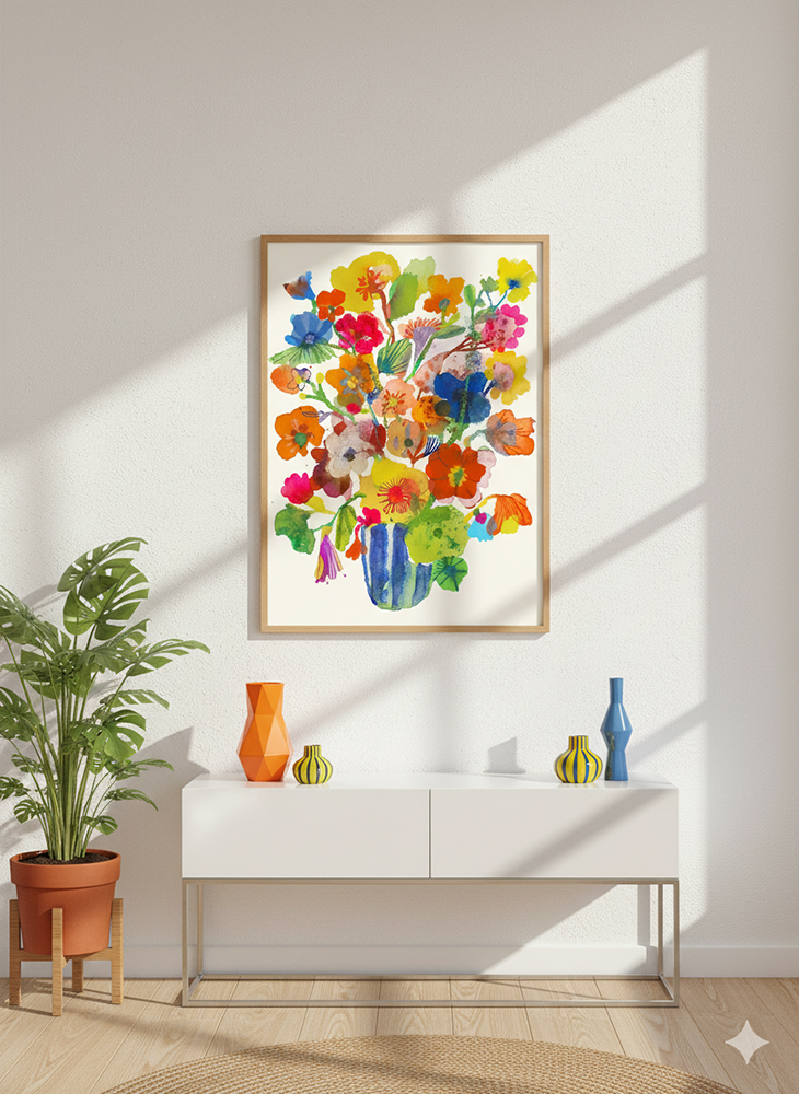 Nasturtiums print