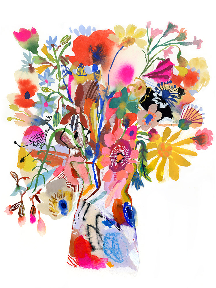 Collage Poppy print