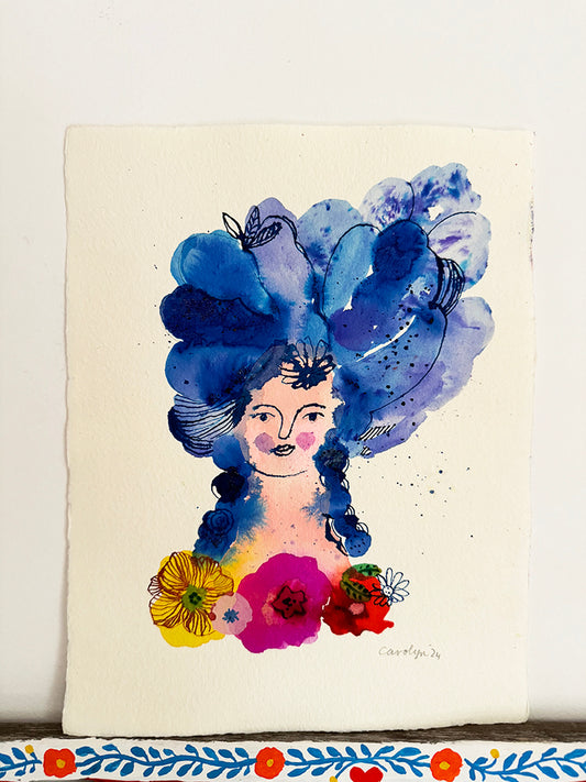 POMPADOUR BLUE ORIGINAL