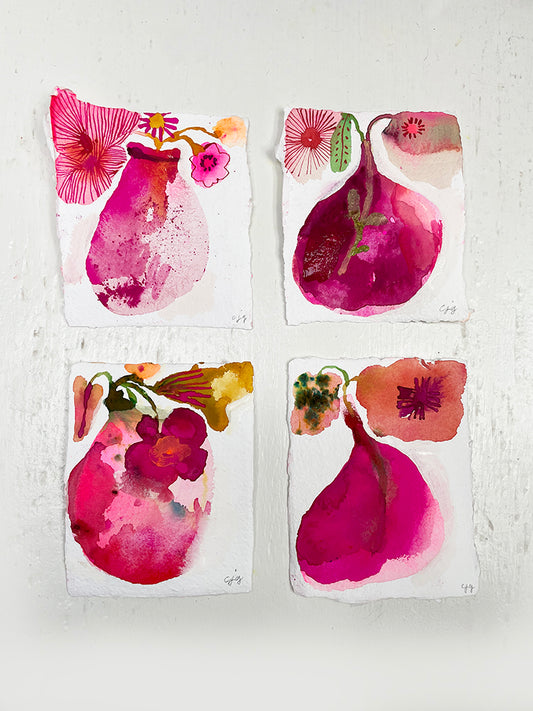 PINK VASES SERIES 2 ORIGINAL SET