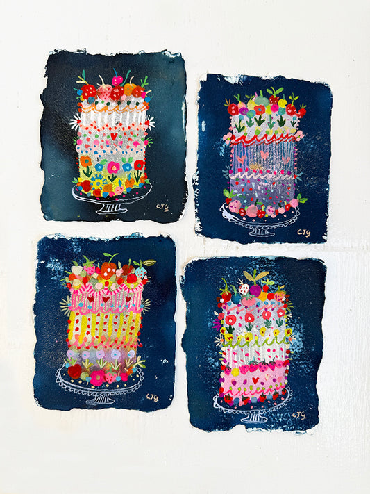 FAIRY CAKE SET OF 4 ORIGINALS