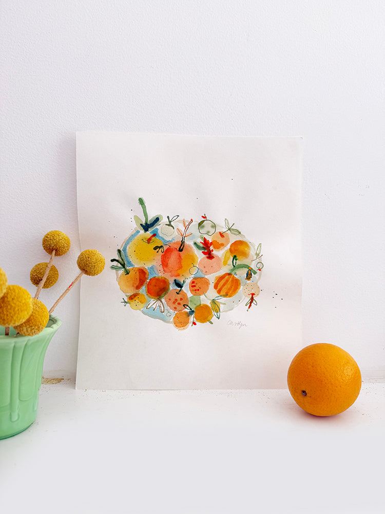 CLEMENTINES ON A PLATE ORIGINAL