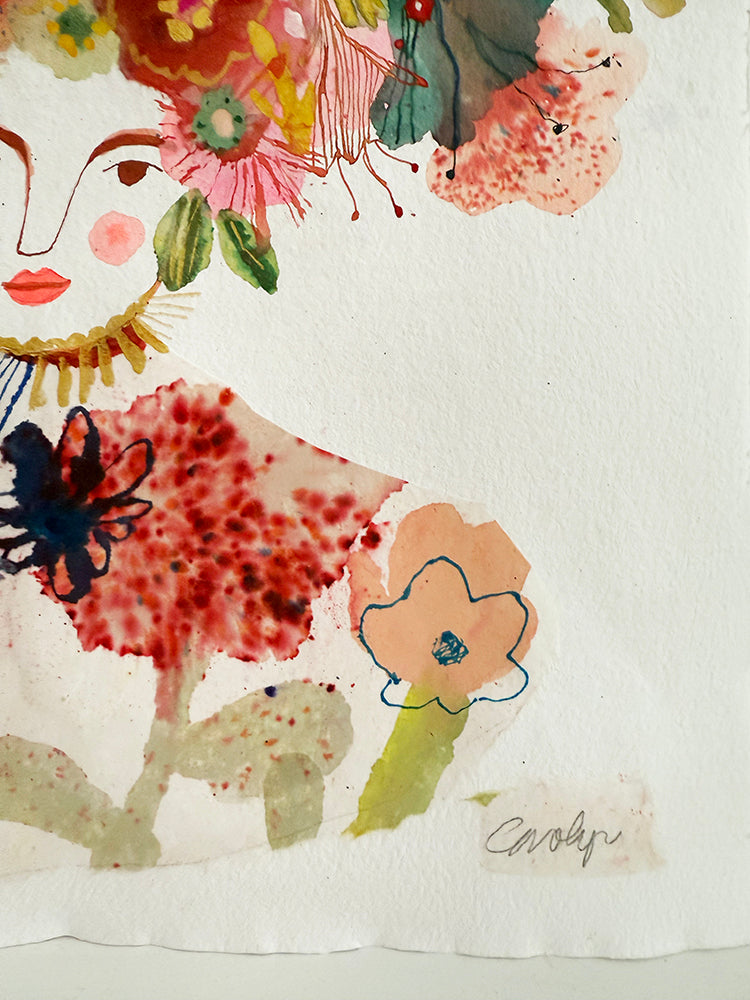 WOMAN IN POPPY DRESS ORIGINAL