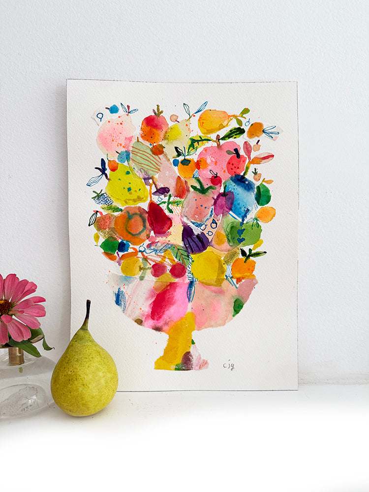 MIXED FRUIT COLLAGE ORIGINAL