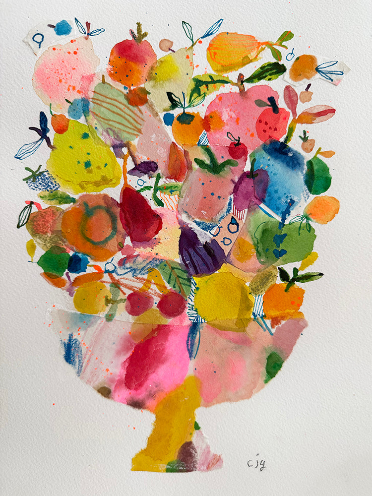 MIXED FRUIT COLLAGE ORIGINAL