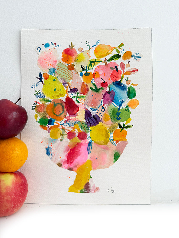MIXED FRUIT COLLAGE ORIGINAL