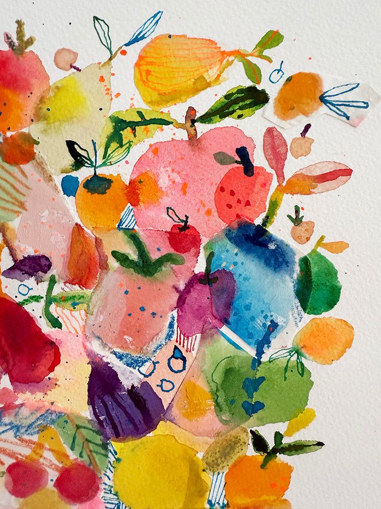 MIXED FRUIT COLLAGE ORIGINAL