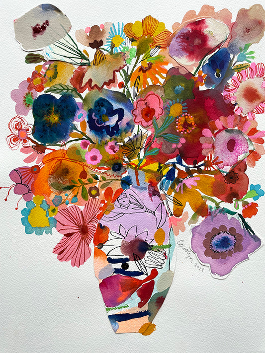 FLOWER COLLAGE #2 ORIGINAL