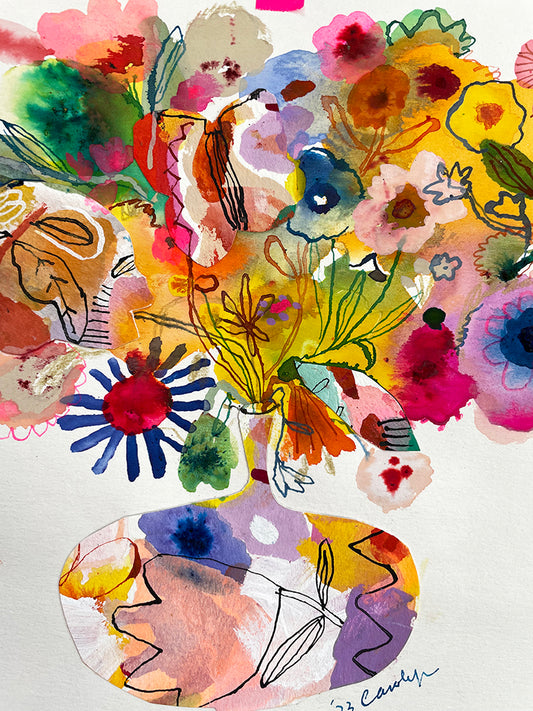 FLOWER FULL COLLAGE #5 ORIGINAL