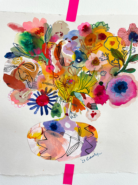 FLOWER FULL COLLAGE #5 ORIGINAL