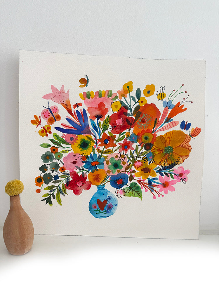 LITTLE BLUE VASE ORIGINAL