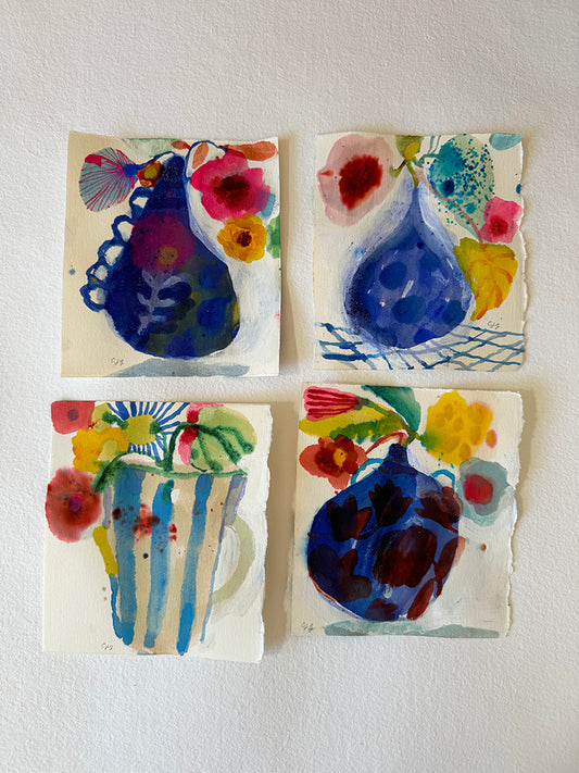 BLUE VASES SERIES TWO ORIGINALS