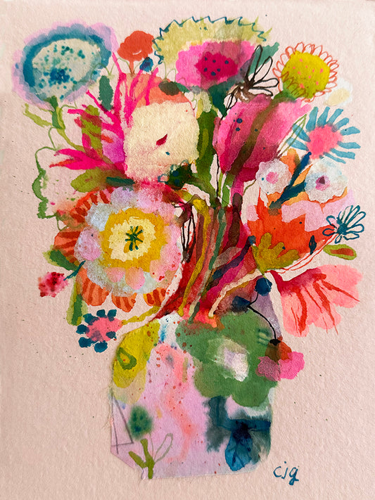 COLLAGE FLOWERS ORIGINAL
