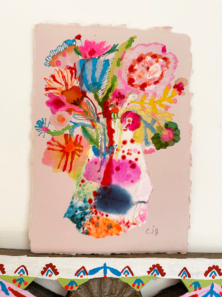 SPOTTY VASE COLLAGE ORIGINAL