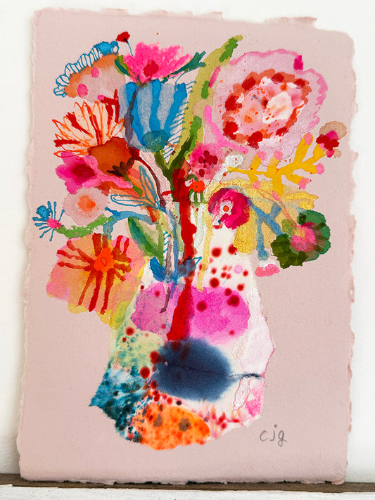 SPOTTY VASE COLLAGE ORIGINAL
