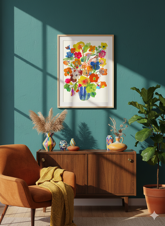Nasturtiums print